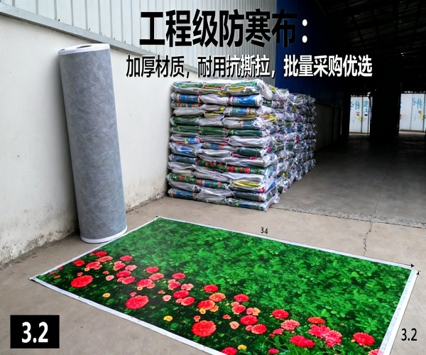 园林绿篱防寒布源头厂家|抗风保温无纺布定制